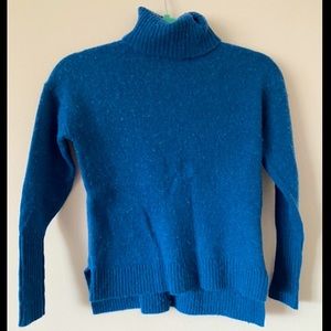 J Crew Blue Turtleneck Sweater